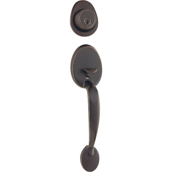 Steel Pro Oil Rubbed Bronze Entry Door Handleset with Tulip Knob HY7X7S1 - main
